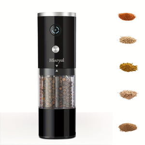 Electric Pepper Grinder | Automatic Gravity Spice Mill for Black Pepper, Sea Salt, Coffee Beans, and More