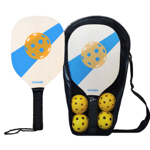 Blue Standard Wooden Pickleball Paddle Set | Perfect for All Levels of Play