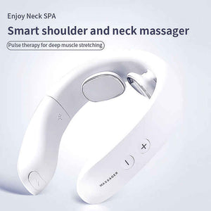Intelligent Neck Massager | Heat Therapy | Neck & Shoulder Pain Relief | Portable Design