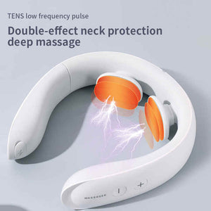 Intelligent Neck Massager | Heat Therapy | Neck & Shoulder Pain Relief | Portable Design