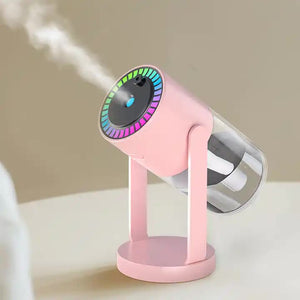 Pink Starry Sky Projection Humidifier | USB Ultrasonic Mist Diffuser | Car & Home Air Humidifier