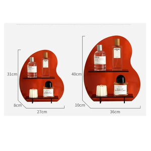 Black Acrylic Desktop Organizer | 40x36x10cm | Christmas Aromatherapy Display Shelf | Cosmetics, Candles, Décor