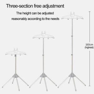 Black Adjustable Foldable Garment Steamer Stand | Independent Support for Home Use