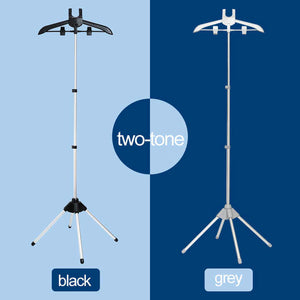 Black Adjustable Foldable Garment Steamer Stand | Independent Support for Home Use