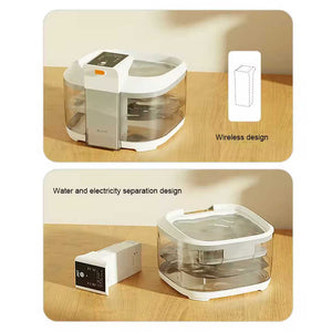 White 4.5L Rechargeable Pet Water Fountain | Automatic Circulating Water Dispenser | Large Capacity | Cats & Dogs