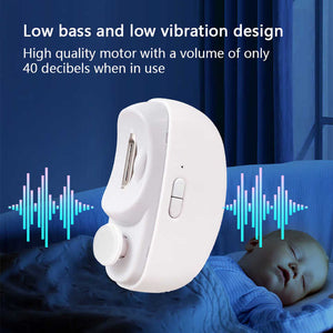 White Automatic Electric Nail Clipper & Grinder | Multi-Functional Safe Nail Trimmer for Adults & Kids