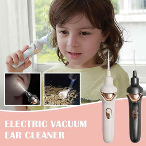 Black | Electric Earwax Removal Tool | LED Light | Ear Cleaner for Adults and Kids | USB Rechargeable | Multiple Tips