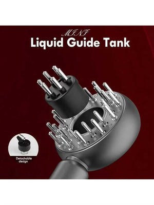 Grey Intelligent Scalp Massager Brush | Red Light Therapy | Hair Care & Volumizing | Essence Applicator