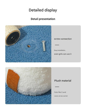 Green Durable Mushroom Cat Scratching Post | Anti-Slip | No Debris | Sofa Protection | Small Cats