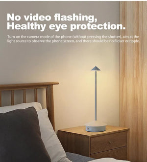 Black Modern Minimalist Aluminum LED Mushroom Night Light | Creative Bedside Atmosphere Lamp for Dining Room & Bedroom