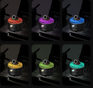 Black Cannon-Shaped Aromatherapy Diffuser | 280ml Ultrasonic Humidifier | LED Lights | Dual Mist Modes | Desktop Air Freshener