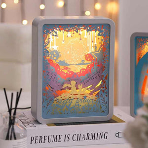 Little Monsters 3D Paper Carving Night Light | USB/Battery Powered | Creative Bedside Atmosphere Lamp