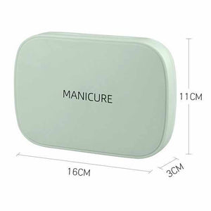 Purple 18-Piece Manicure & Pedicure Set | Stainless Steel Nail Clipper Kit | Professional Grooming Tools | Compact Case