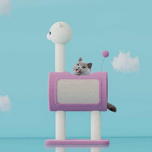 Cat Tree | Dinosaur Theme | Green | Tunnel | Multi-Functional Scratching Post & Playhouse