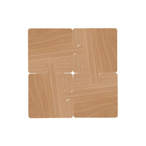 Light Yellow Natural Black Walnut Wooden Coasters | Heat - Resistant Tea Cup Pads | Puzzle - Shaped Drink Mats | Eco - Friendly Tea Accessories Set