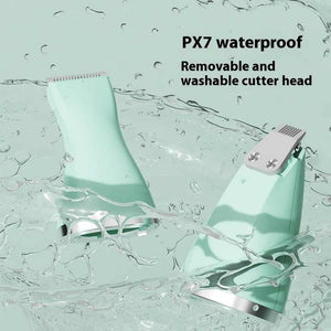 White 4-in-1 Pet Grooming Electric Clippers | Professional Rechargeable Trimmer for Dogs & Cats | Paw, Fur, Nail, & Ear Care | Compact Design