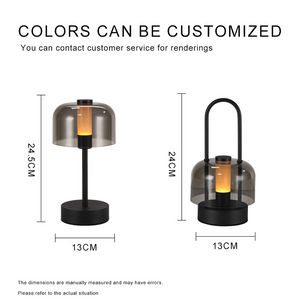Black LED Lantern | Touch Control | Portable & Rechargeable | Adjustable Brightness | USB Charging