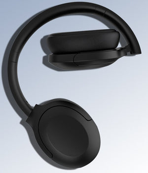 Black P3965 Foldable Bluetooth 5.3 ANC Wireless Over-Ear Headphones | Noise Cancellation | Comfortable Fit