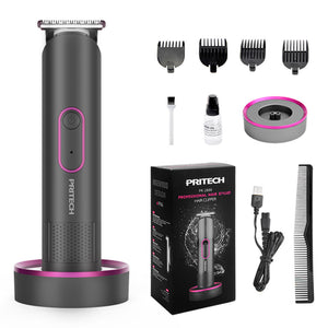 PRITECH PR-2888 Professional Hair Clipper Kit | USB Rechargeable | 600mAh Battery | IPX6 Waterproof | Grooming Set