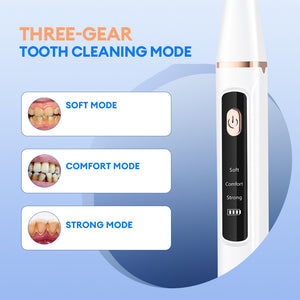 3-Speed Ultrasonic Electric Dental Cleaner with LED Light & Type-C Charging | Professional Plaque Remover Kit