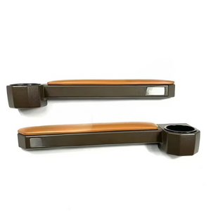 Toyota Land Cruiser FJ76/FJ79 Center Console and Door Armrest Cup Holder Set | Brown Leather