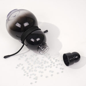 32oz Black Myth Wukong Gourd Water Bottle | Green Plastic | Decorative Double-Layer Flask with Calligraphy & Accessories