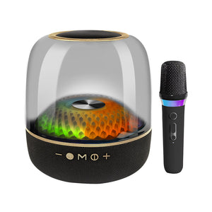 LP90 360° Bluetooth Home Theater Speaker | Black | One Microphone | LED Light Effect | 120W Surround Sound