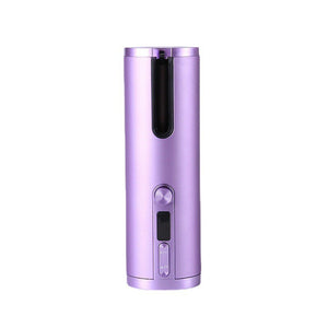 Cordless Automatic Hair Curler | Adjustable Temperature | Purple