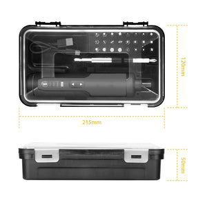 3.6V Li-ion Cordless Electric Screwdriver Set | 24 Bits | LED Light | Torque Adjustment | 300 RPM