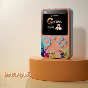 G5 Retro Handheld Game Console | 500 Classic Games | Pink