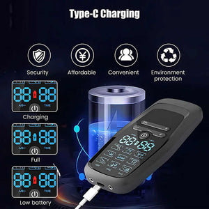 Dual Output EMS/TENS Massage Device | 9 Modes | Type-C Charging | 8 Adhesive Pads