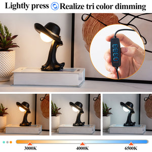 Black Creative Cowboy Hat USB Table Lamp | Unique Home & Office Décor