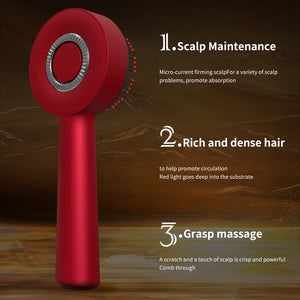 Red Light Massage Comb | Gray | WN-02 | Multi-Function | 3 Modes | Rechargeable