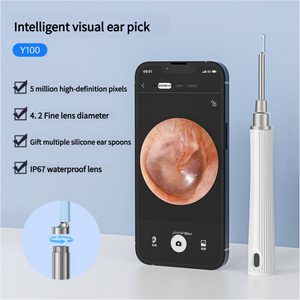 Black | Smart Visual Ear Cleaning Stick | 1080P Camera | Rechargeable Battery