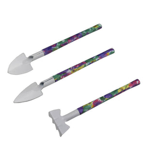 Gardening Tool Set | YL/Z05 Purple | 5pc Compact Set with Case | Home Garden Essentials
