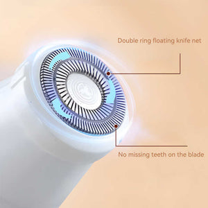 2-in-1 Electric Lady Shaver with Precision Tip | Portable & Rechargeable Grooming Tool