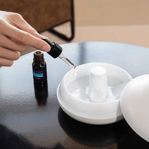 Flame Mountain Aroma Diffuser | Cracked Black | 7-Color LED Light | 130ml Ultrasonic Mist Maker | Stylish Design