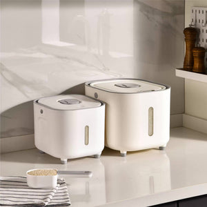 Large Capacity Rice Storage Container with Handle | Airtight, Press-to-Open Design for Convenient Rice Storage, 262924cm