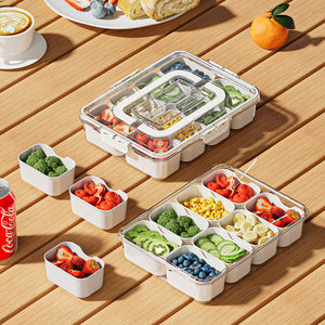 Fresh-Keeping Storage Box | Transparent Food Container with Secure Lid | Kitchen Salad Crisper