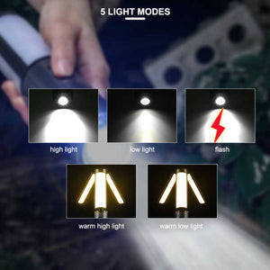 Multifunctional Telescopic Camping Lantern | Portable LED Light with Adjustable Height & USB-C Charging (Up to 51.8cm)