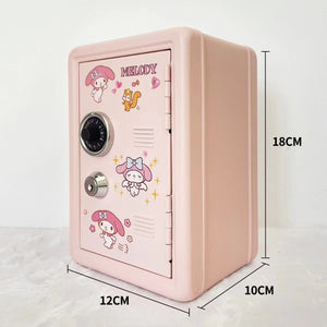 Mini Metal Safe Box | Pink | Compact Security Storage with Combination Lock & Key