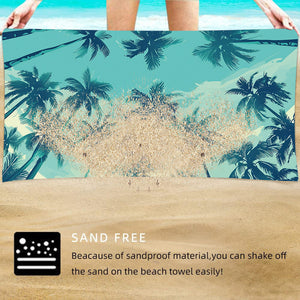 2 PCS | Bohemian Style Extra Large Microfiber Double-Sided Beach Towel | Quick-Drying & Portable