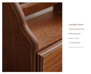 Wooden Tabletop Vanity Mirror | Square Design with Drawer | Elegant and Stylish