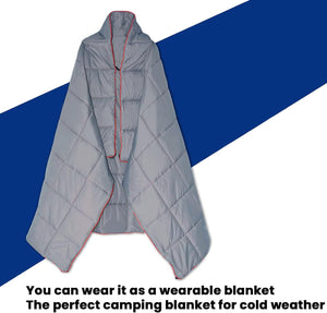Compact Lightweight Quilted Blanket | Military Green | Soft, Warm & Portable for Outdoor Adventures