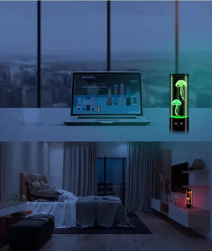 LED Jellyfish Night Light | Creative Lamp for Bedrooms & Kids' Rooms