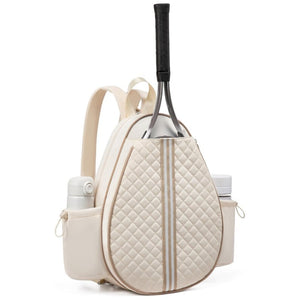 Off White Tennis Racket Backpack | Lightweight & Waterproof | Multifunctional Sling Bag | Unisex
