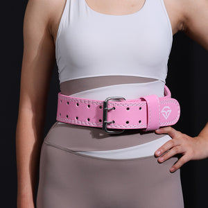 Pink Weightlifting Belt | Size M | Professional Design | Sponge Padding for Squats & Deadlifts | Unisex Fitness Gear