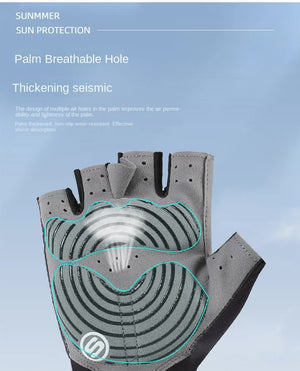 Size M Bright Green Breathable Half-Finger Cycling Gloves | Anti-Slip | Shockproof | Durable | for Men & Women