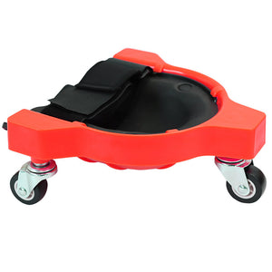 1 Pair Set Yellow Multi-Function Knee Pads with Swivel Wheels | Comfortable Knee Protection | Construction | Tiling | Woodworking