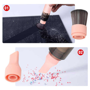 Mini Portable Wireless Dust Vacuum Cleaner | Blue | Powerful Handheld for Makeup Tables & Dust